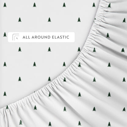1 Pine Tree Patterned 4-Piece Sheet Set