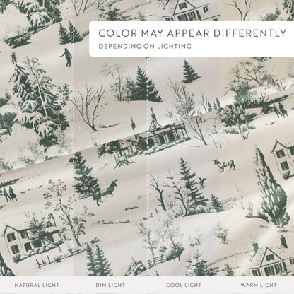 Holiday Toile Pattern 4-Piece Sheet Set