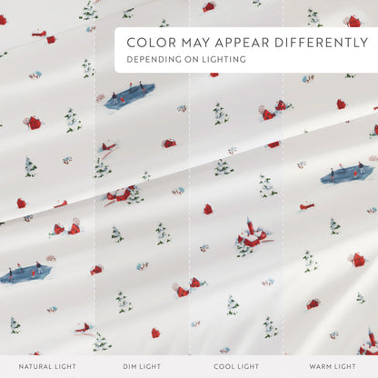 Christmas Village Pattern 4-Piece Sheet Set
