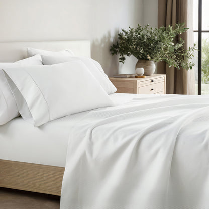 Pinstriped Pattern 4-Piece Sheet Set