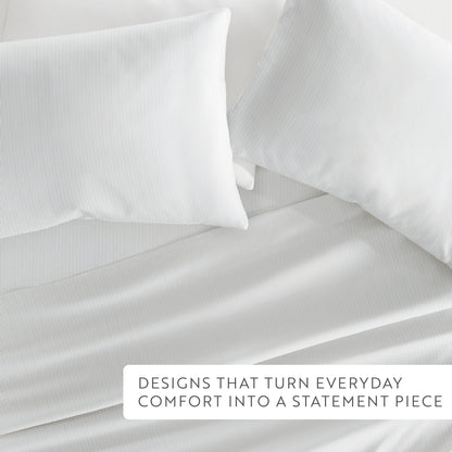 Pinstriped Pattern 4-Piece Sheet Set