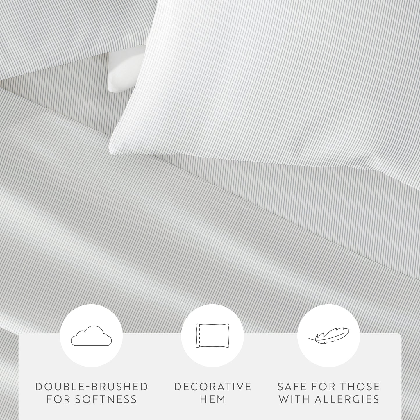 Pinstriped Pattern 4-Piece Sheet Set
