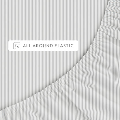 Pinstriped Pattern 4-Piece Sheet Set