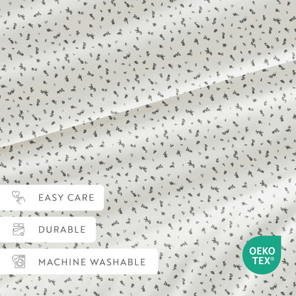 Spotted Leaves Pattern 4-Piece Sheet Set
