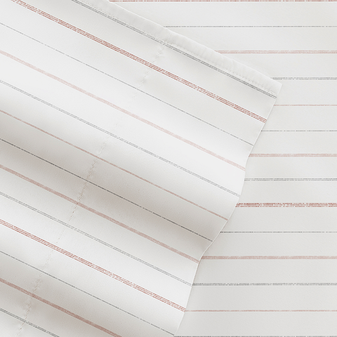 Soft Stitch Stripe 4-Piece Pattern Sheet Set
