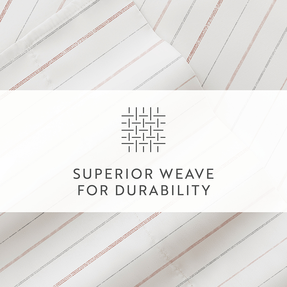 Soft Stitch Stripe 4-Piece Pattern Sheet Set (Sale) - Linens And Hutch
