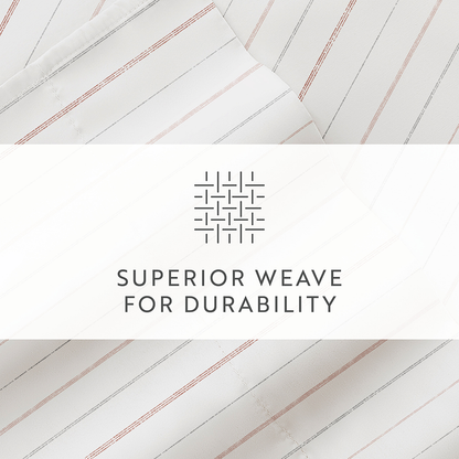 Soft Stitch Stripe 4-Piece Pattern Sheet Set (Sale) - Linens And Hutch