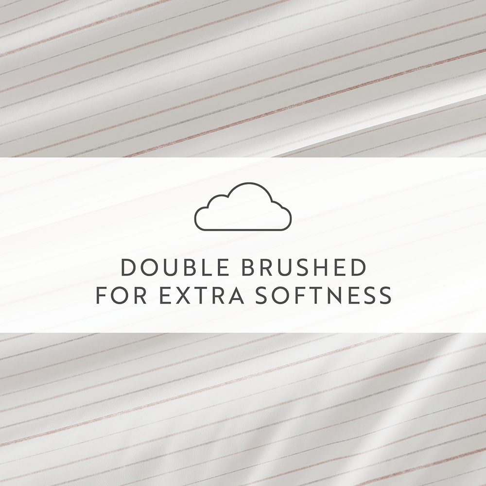 Soft Stitch Stripe 4-Piece Pattern Sheet Set (Sale) - Linens And Hutch