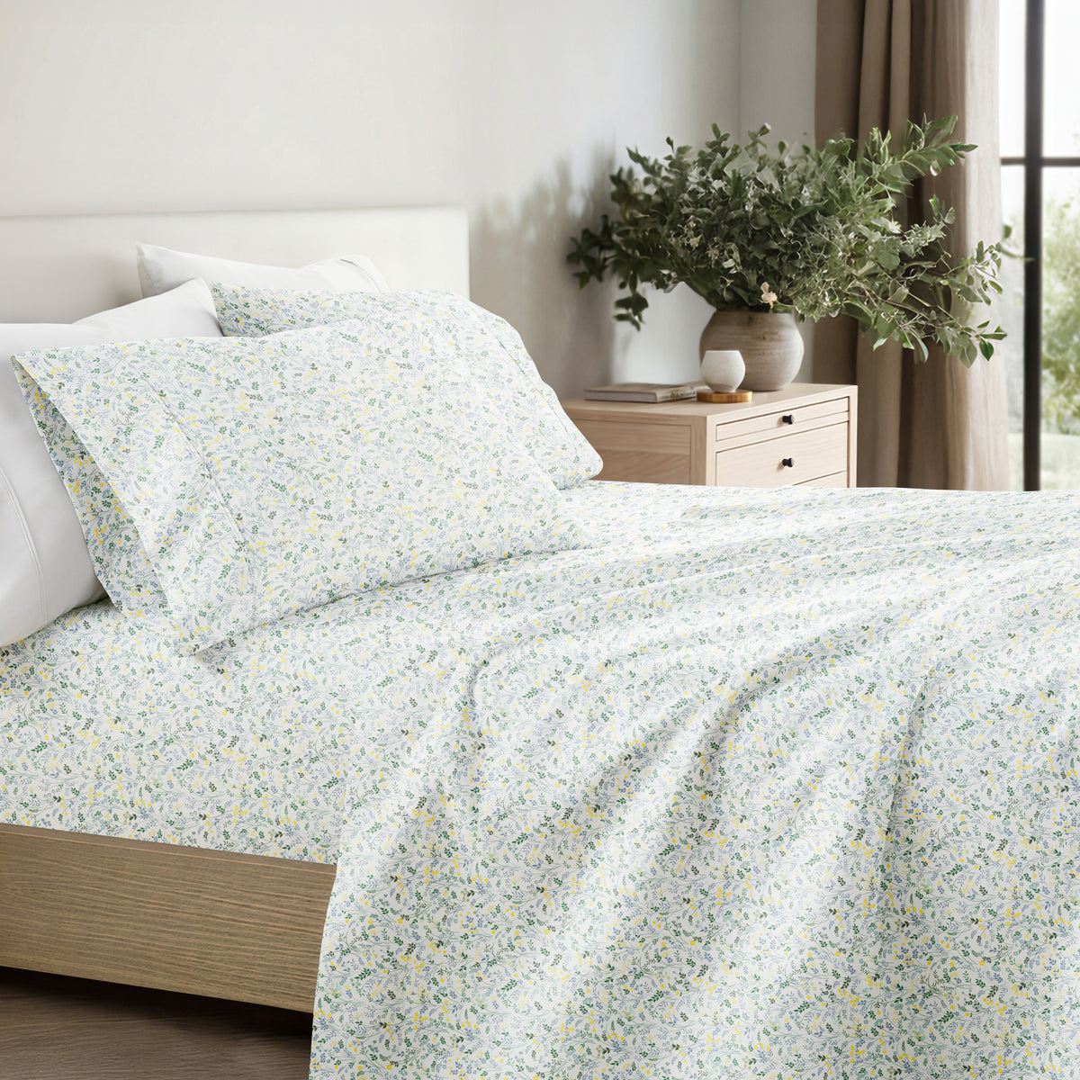 Wildflower Pattern 4-Piece Sheet Set