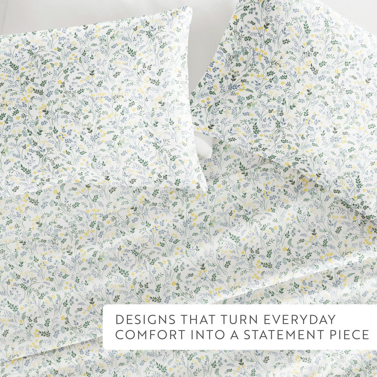 Wildflower Pattern 4-Piece Sheet Set