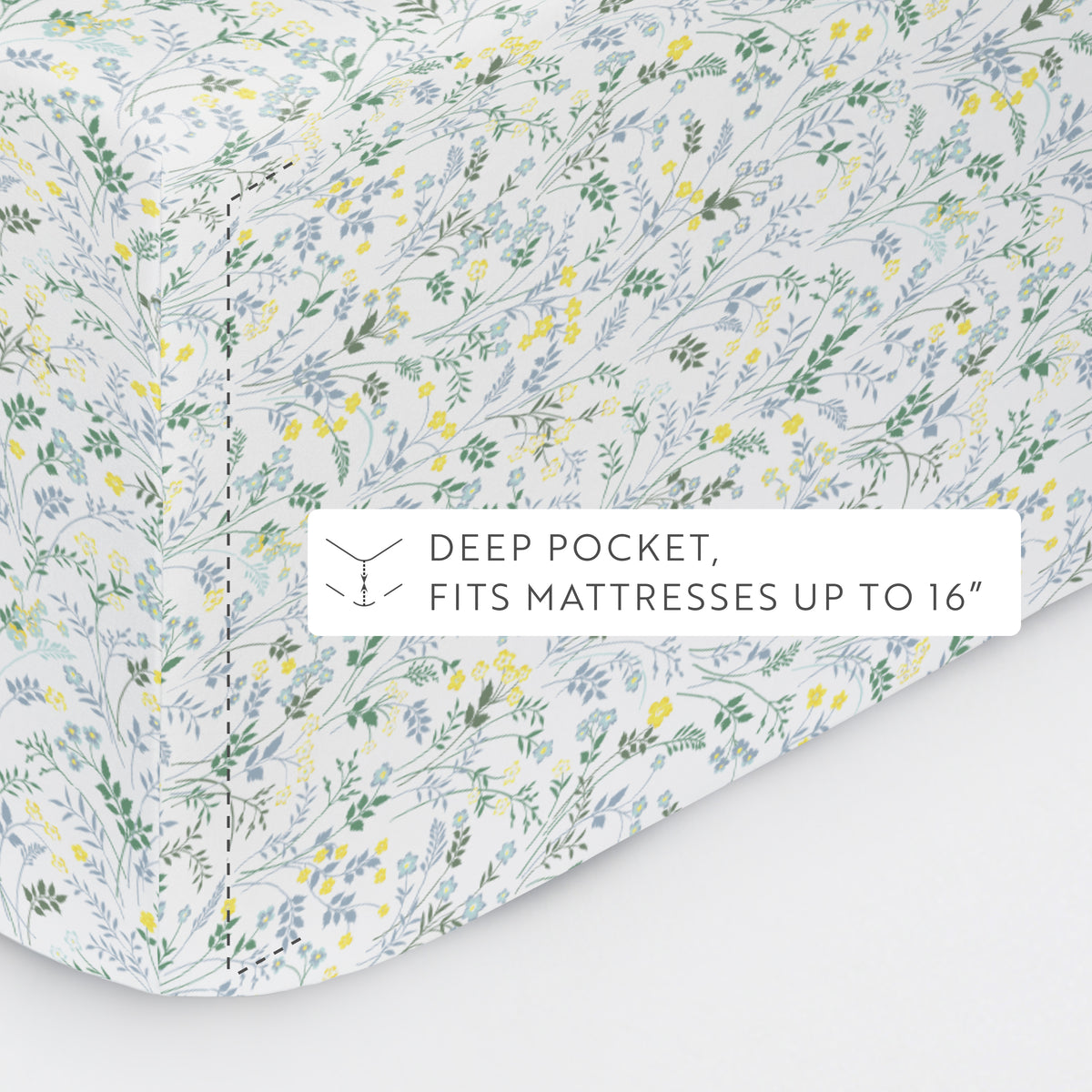 Wildflower Pattern 4-Piece Sheet Set