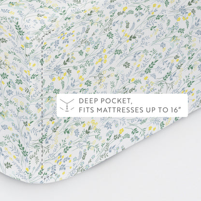 Wildflower Pattern 4-Piece Sheet Set
