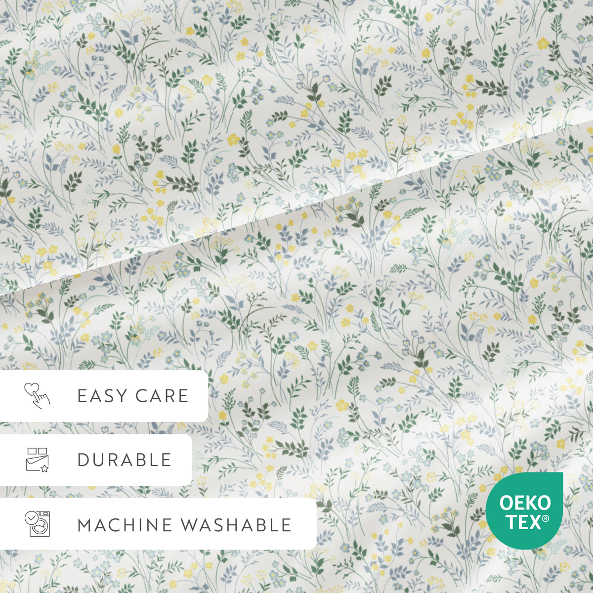 Wildflower Pattern 4-Piece Sheet Set