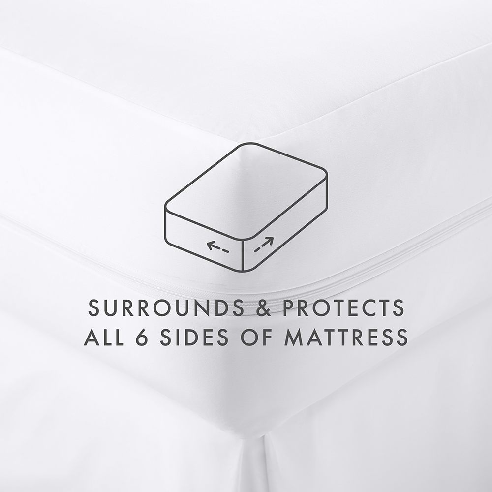 Zipper Enclosed 6-Sided Mattress Encasement - SLEEP60 - Linens And Hutch