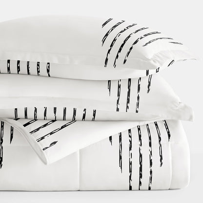 Diamond Stripe Down-Alternative Comforter Set (Sale) - Linens And Hutch