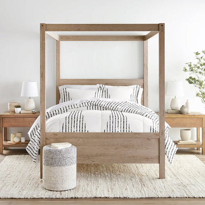 Diamond Stripe Down-Alternative Comforter Set (Sale) - Linens And Hutch