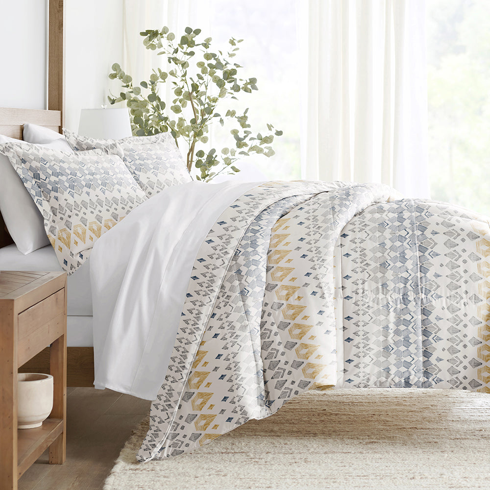 Mayan Stamp Down-Alternative Comforter Set (Sale) - Linens And Hutch