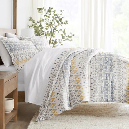 Mayan Stamp Down-Alternative Comforter Set (Sale) - Linens And Hutch