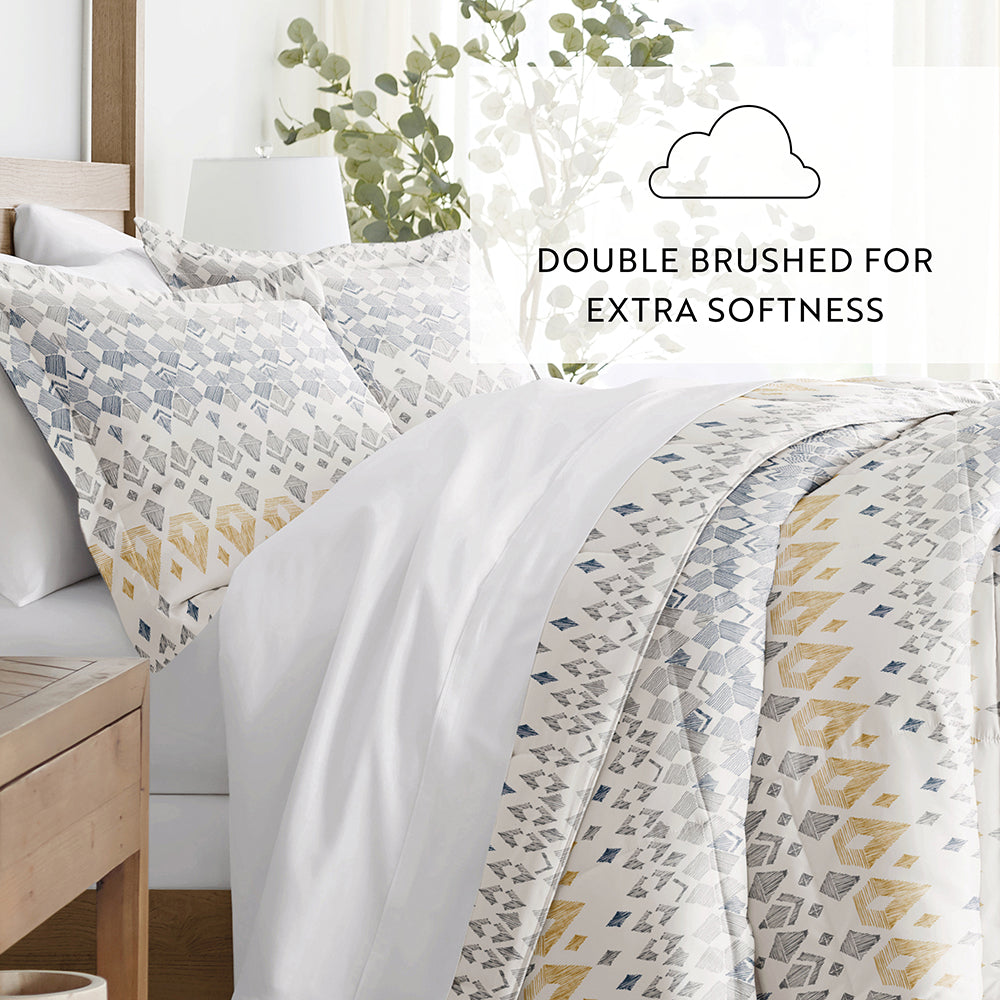 Mayan Stamp Down-Alternative Comforter Set (Sale) - Linens And Hutch