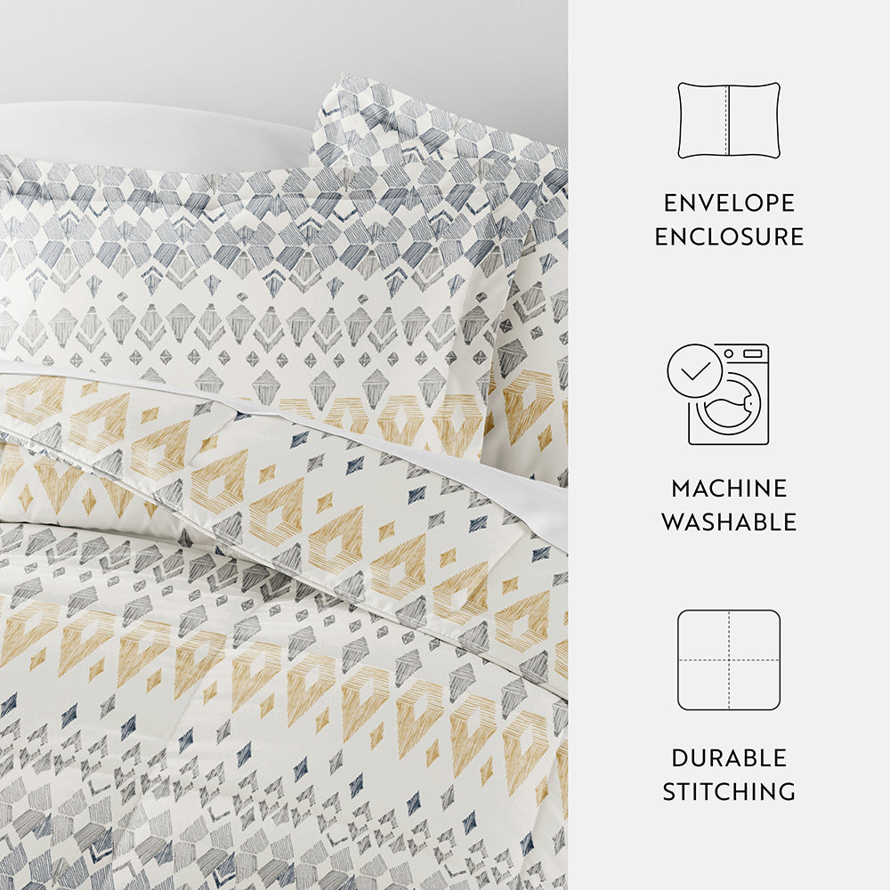 Mayan Stamp Down-Alternative Comforter Set (Sale) - Linens And Hutch