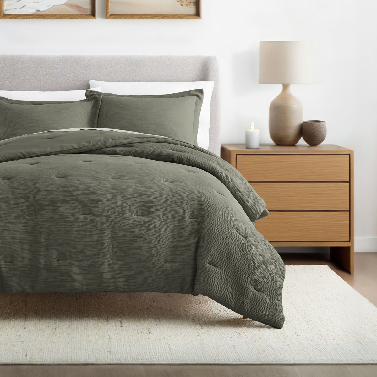Ultra-Soft Cloud Weave Textured Comforter Set | Linens & Hutch – Linens ...