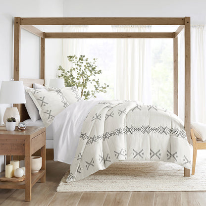Urban Stitch Patterned Down-Alternative Comforter Set (Sale) - Linens And Hutch