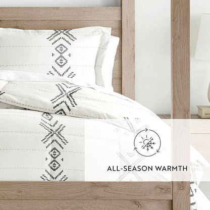 Urban Stitch Patterned Down-Alternative Comforter Set (Sale) - Linens And Hutch