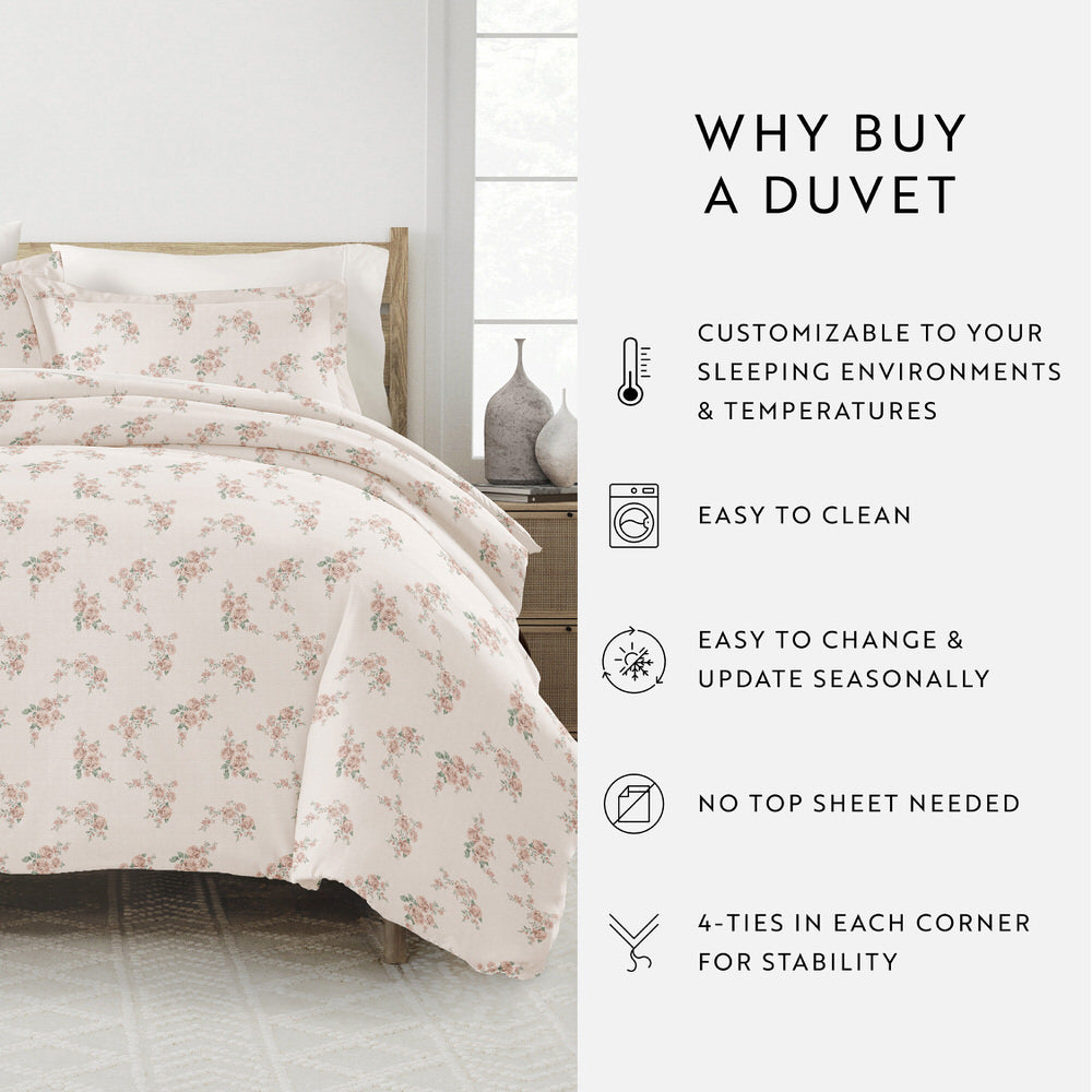 Apricot Pattern 3-Piece Duvet Cover Set (Sale) - Linens And Hutch