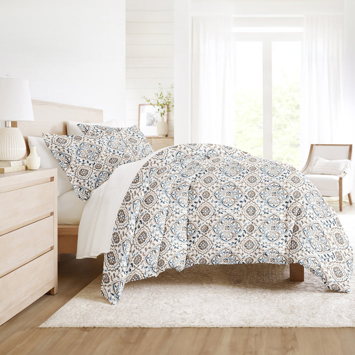 Oasis Pattern 3-Piece Duvet Cover Set – Linens And Hutch
