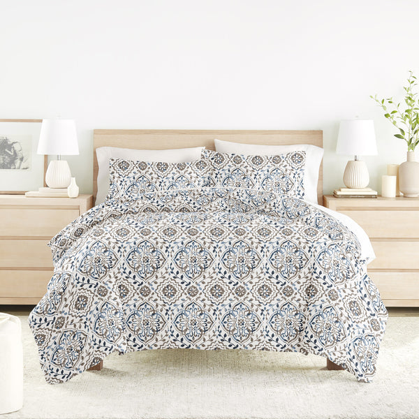 Oasis Pattern 3-Piece Duvet Cover Set – Linens And Hutch