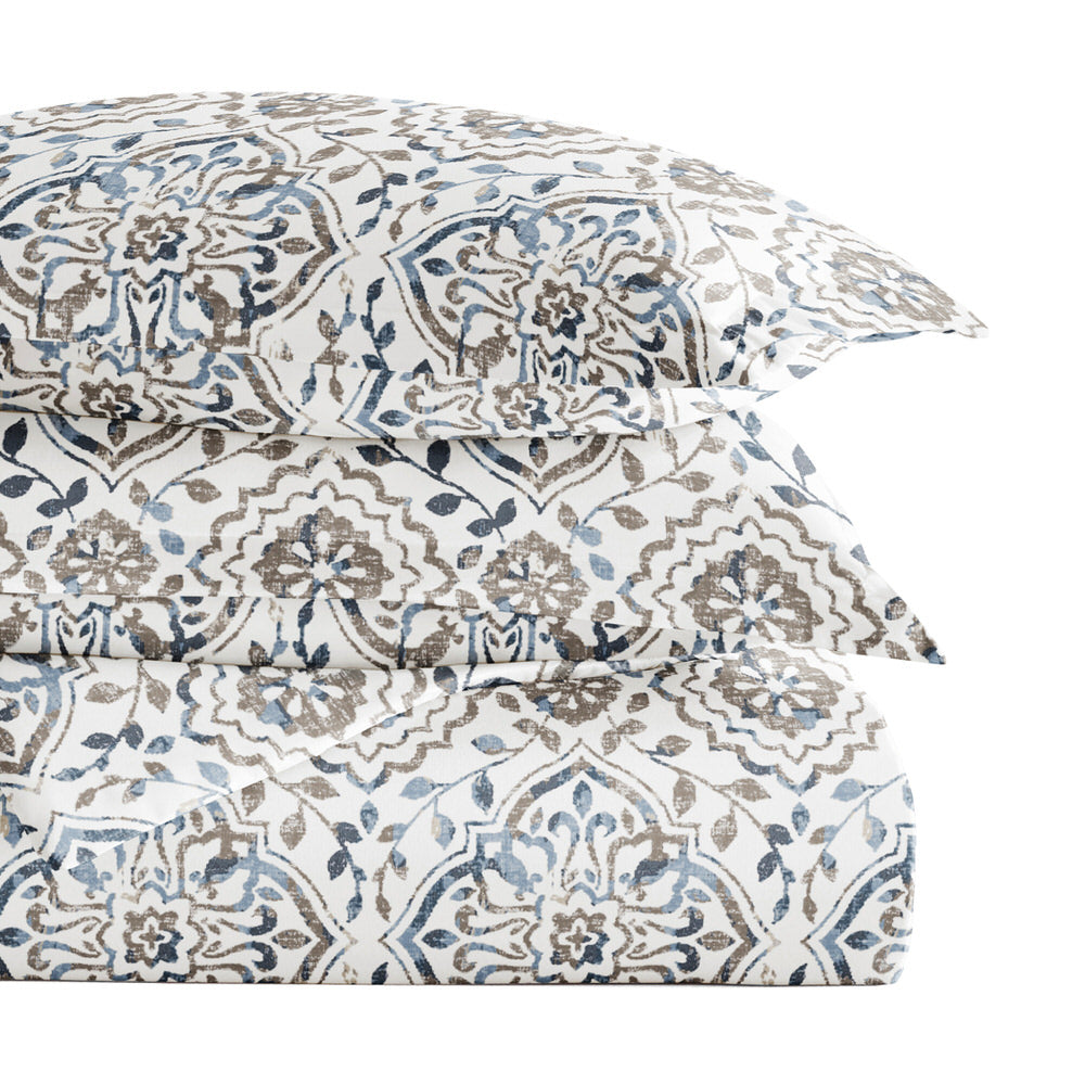Compass Pattern Print Duvet Cover Bedding Set