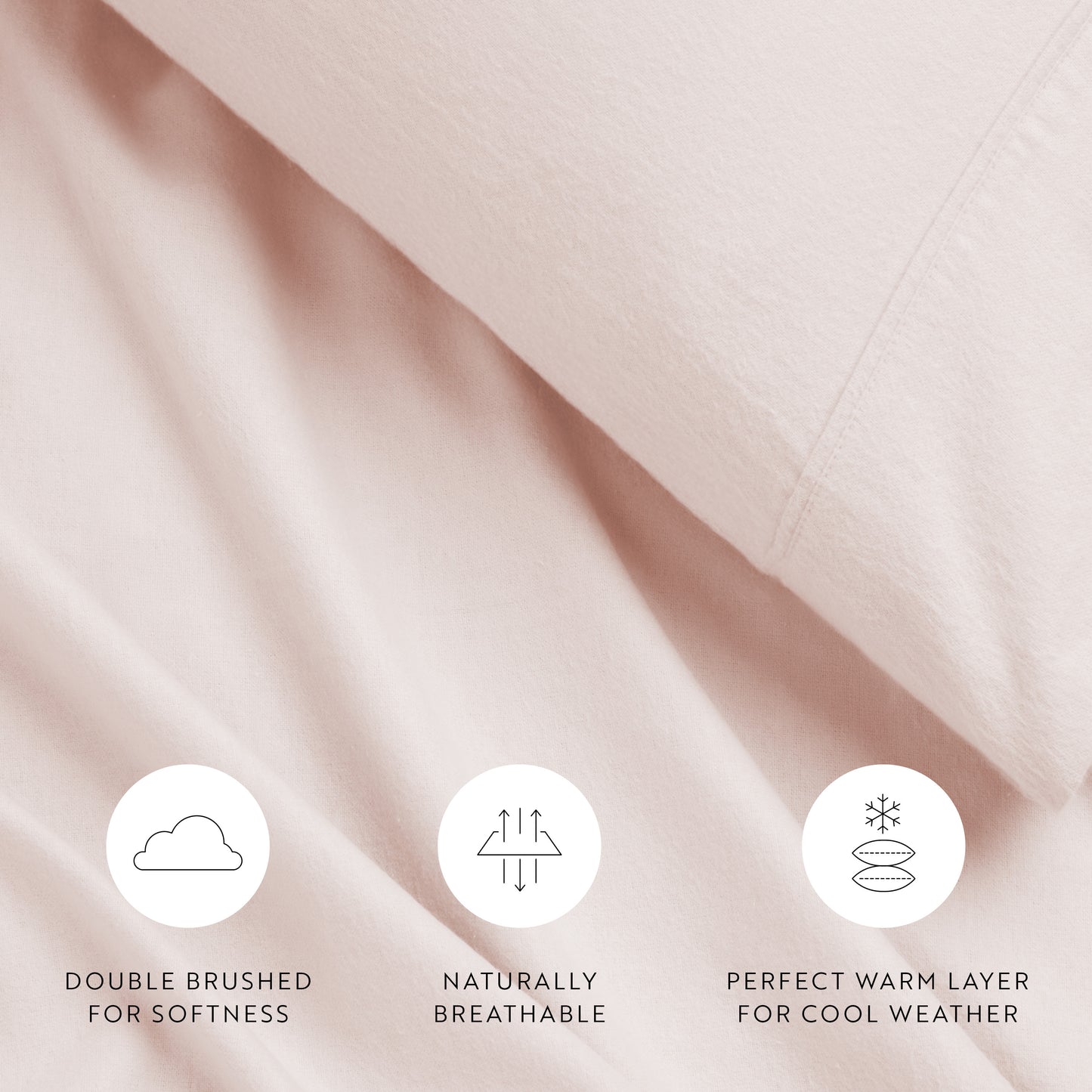 4-Piece 100% Cotton Flannel Sheet Set