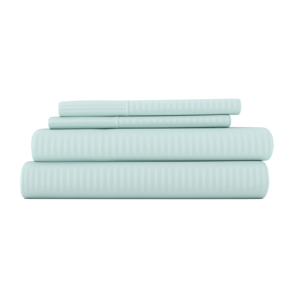 4-Piece Striped Sheet Set - Linens and Hutch