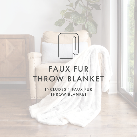 Faux Fur Tie Dye Throw Blanket
