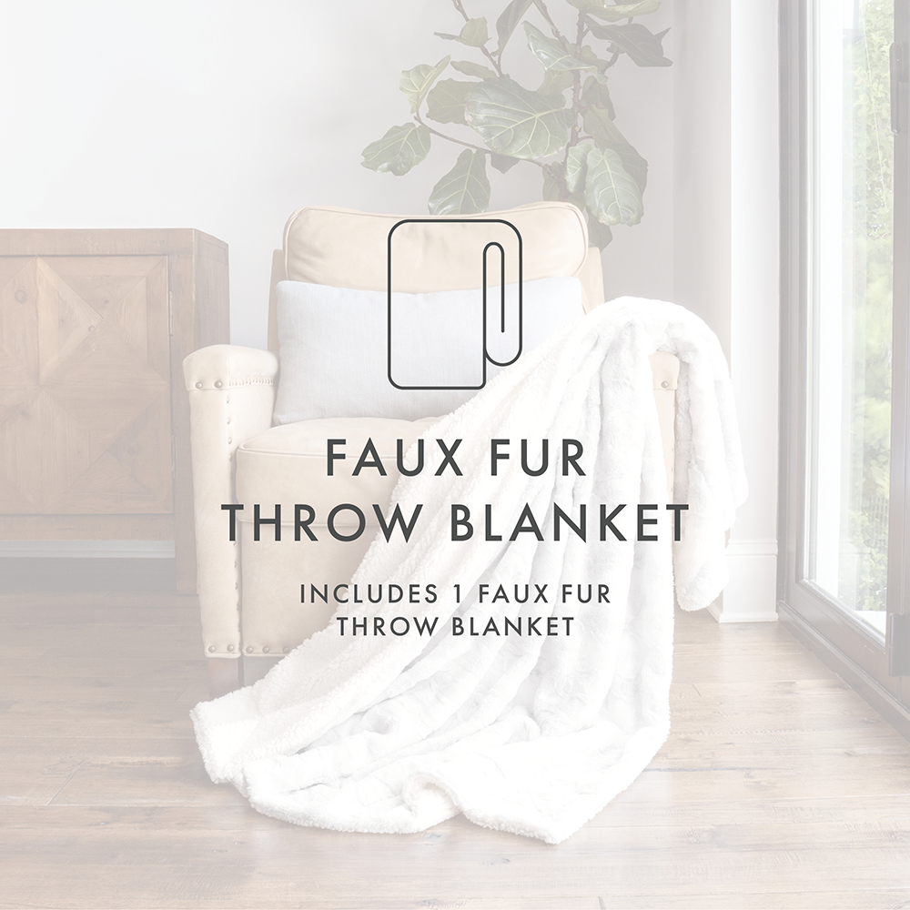 Faux Fur Tie Dye Throw Blanket (Sale) - Linens And Hutch