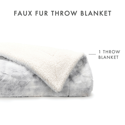 Faux Fur Tie Dye Throw Blanket (Sale) - Linens And Hutch