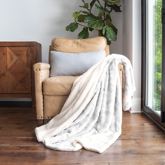 Faux Fur Tie Dye Throw Blanket (Sale) - Linens And Hutch
