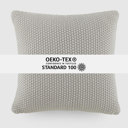 Seed Stitch Knit Throw Pillow Cover and Insert (Sale) - Linens And Hutch