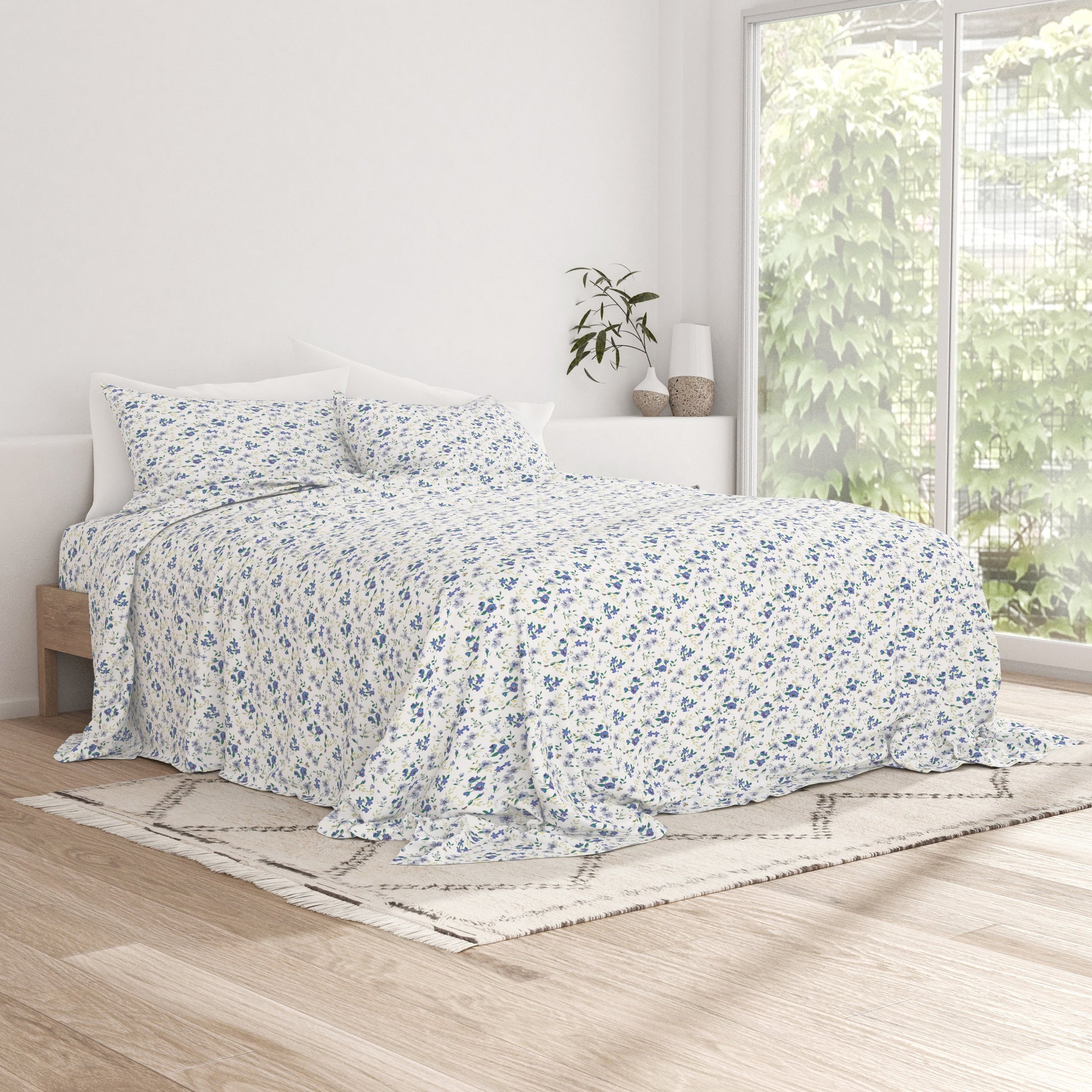 Blossoms Pattern 4-Piece Sheet Set (Sale) - Linens And Hutch