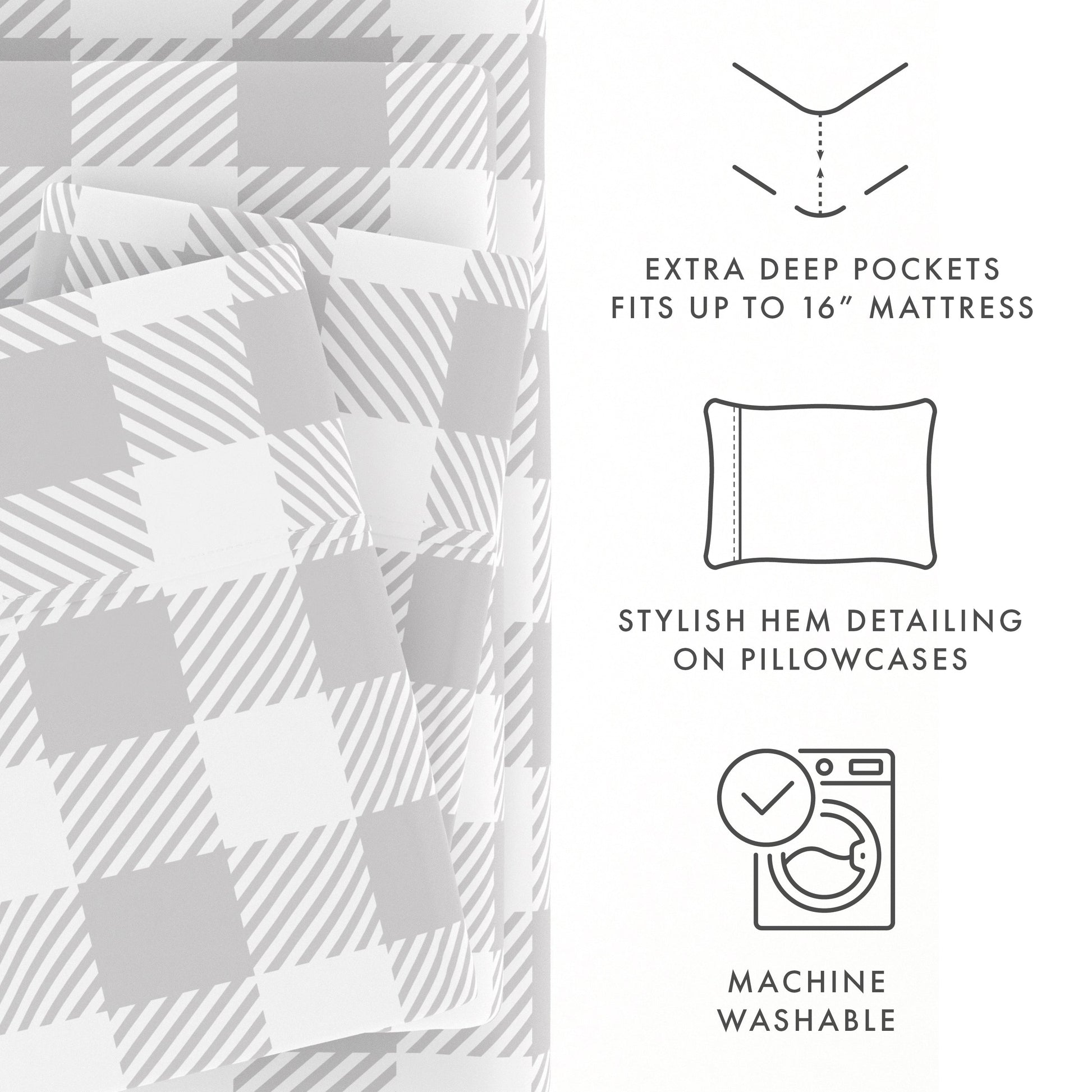 Country Plaid Pattern 4-Piece Sheet Set (Sale) - Linens And Hutch