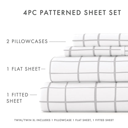 Crossroad Pattern 4-Piece Sheet Set (Sale) - Linens And Hutch