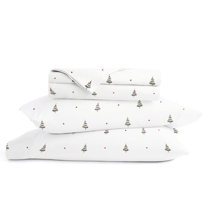 Christmas Tree Patterned 4-Piece Sheet Set