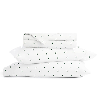 1 Pine Tree Patterned 4-Piece Sheet Set