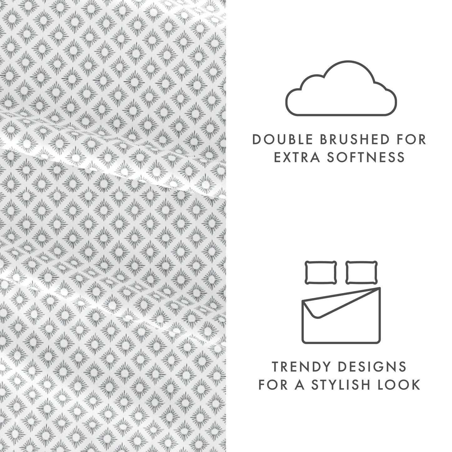 Polaris Pattern 4-Piece Sheet Set (Sale) - Linens And Hutch