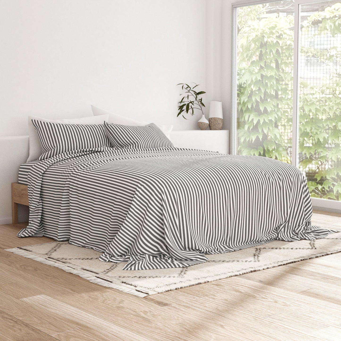 Ribbon Pattern 4-Piece Sheet Set (Sale) - Linens And Hutch