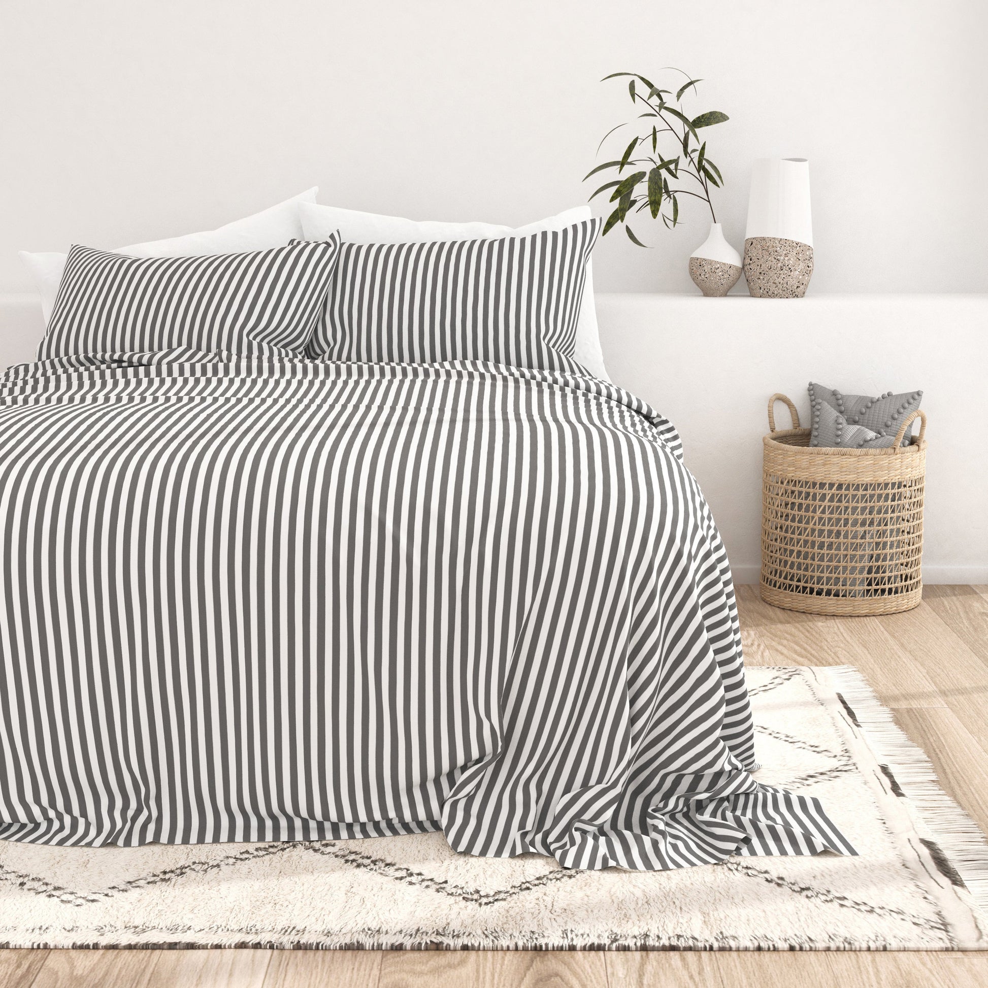 Ribbon Pattern 4-Piece Sheet Set (Sale) - Linens And Hutch