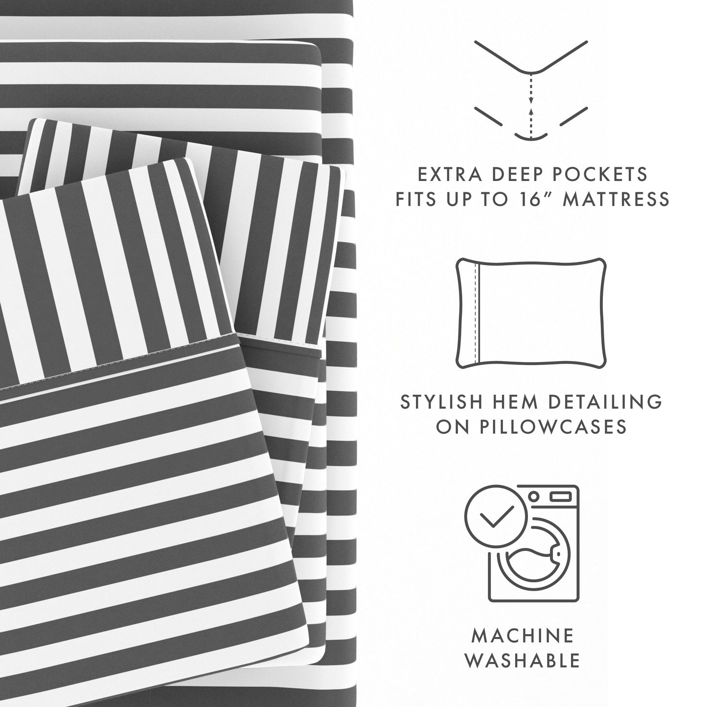 Ribbon Pattern 4-Piece Sheet Set (Sale) - Linens And Hutch