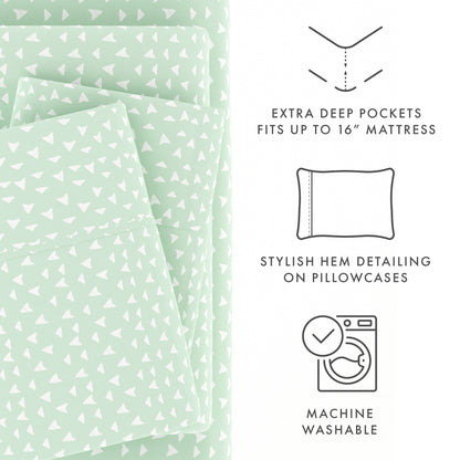 Urban Arrows Pattern 4-Piece Sheet Set (Sale) - Linens And Hutch
