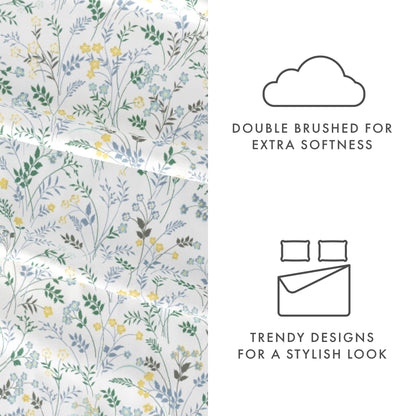 Wildflower Pattern 4-Piece Sheet Set (Sale) - Linens And Hutch