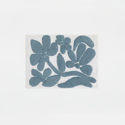 100% Cotton Floral Patterned Bath Mat